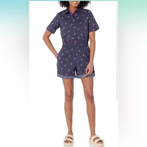 Columbia Navy Floral Jumpsuit